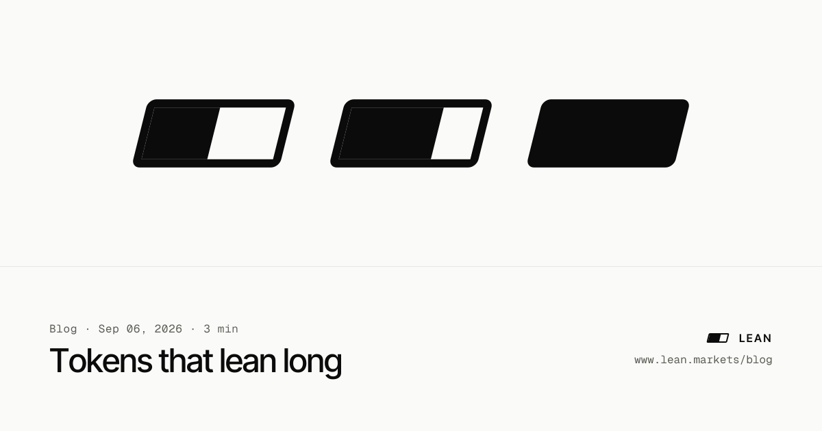 Tokens that lean long · Lean blog link preview